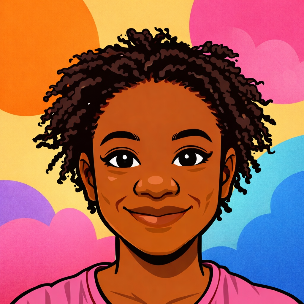 cartoon headshot of Nikema
